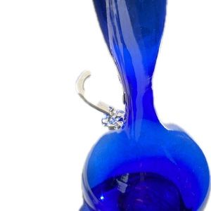 Artisan Blue Glass Sculpture